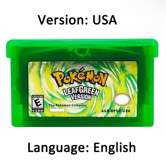 LeafGreen Version Game Cartridge - Green - Picture 1 of 1
